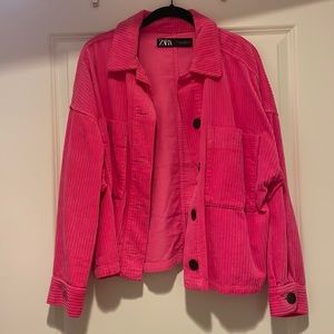 Zara Pink Corduroy Jacket